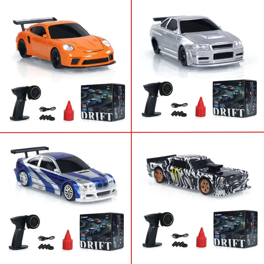 2.4G RC Drift Car 1/43 4WD Remote Control Car High Speed Four Wheel Drive Radio Controlled Mini Racing Car Model Boy Toy Gift - Malachi Wallace boutique