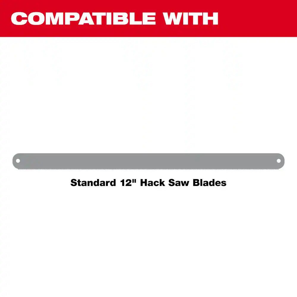 12 In. Hack Saw with Rubber Handle with 10 In. Hack Saw - Malachi Wallace boutique