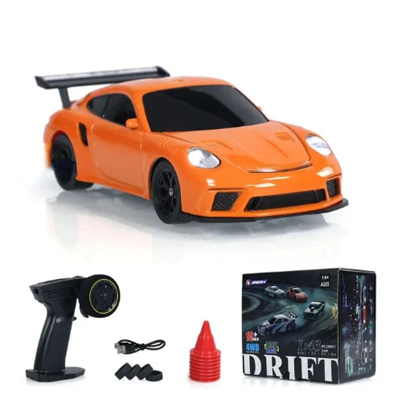 2.4G RC Drift Car 1/43 4WD Remote Control Car High Speed Four Wheel Drive Radio Controlled Mini Racing Car Model Boy Toy Gift - Malachi Wallace boutique