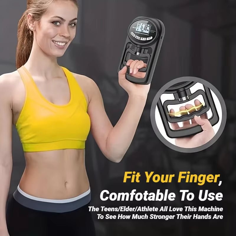 265Lbs/120Kg Grip Strength Meter for Men and Women Tester Digital Hand Dynamometer Training USB LCD Screen - Malachi Wallace boutique