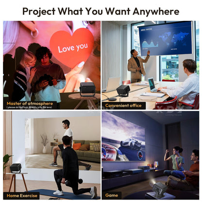 4K Smart Projector 18000 Lumen LED 1080P Wifi Bluetooth UHD Home Theater US - Malachi Wallace boutique