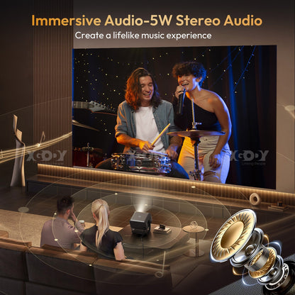 4K Smart Projector 18000 Lumen LED 1080P Wifi Bluetooth UHD Home Theater US - Malachi Wallace boutique