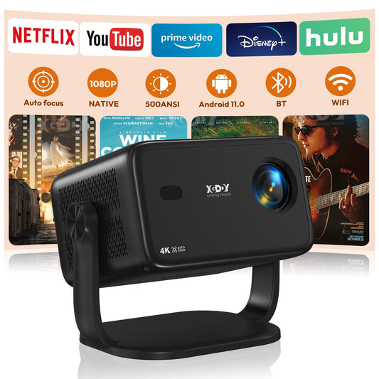 4K Smart Projector 18000 Lumen LED 1080P Wifi Bluetooth UHD Home Theater US - Malachi Wallace boutique