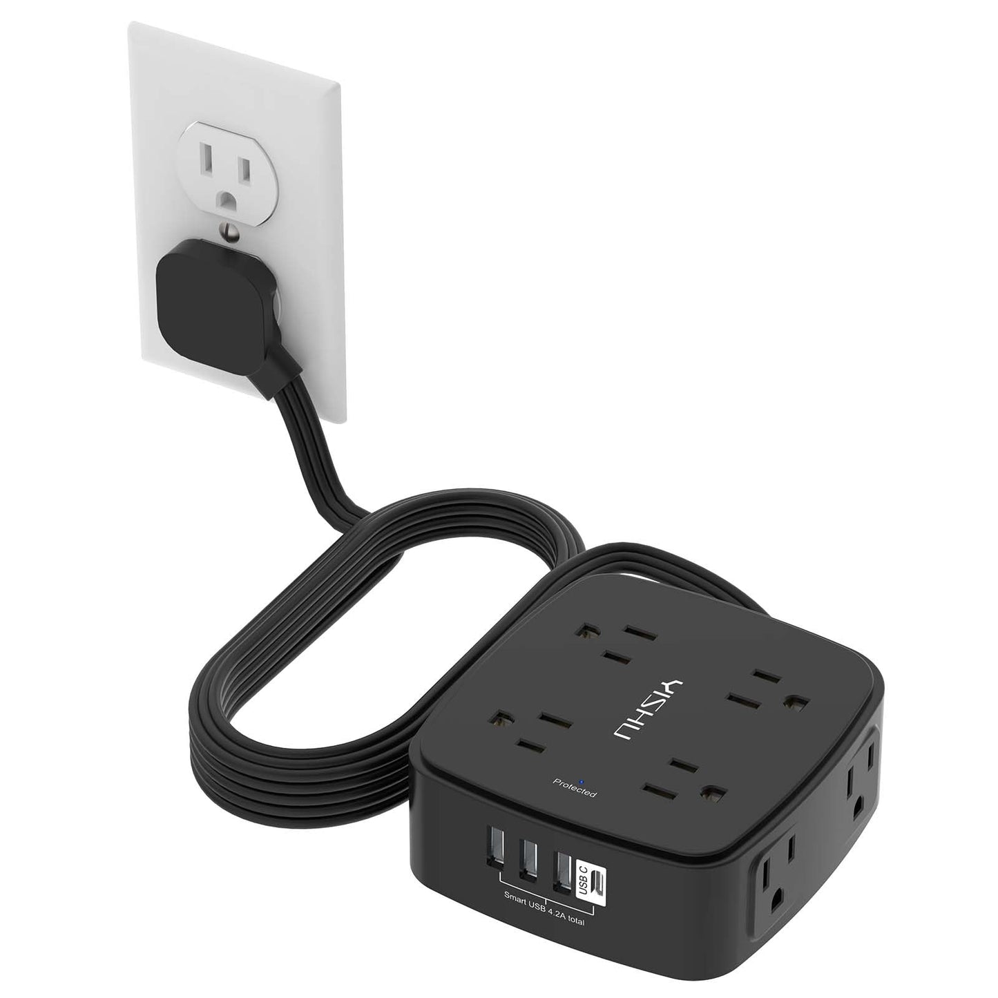6FT Surge Protector USB Power Strip