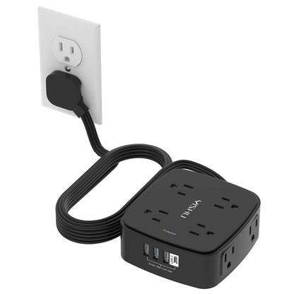 6FT Surge Protector USB Power Strip