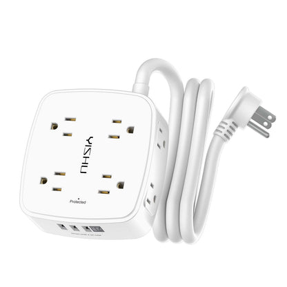 6FT Surge Protector USB Power Strip