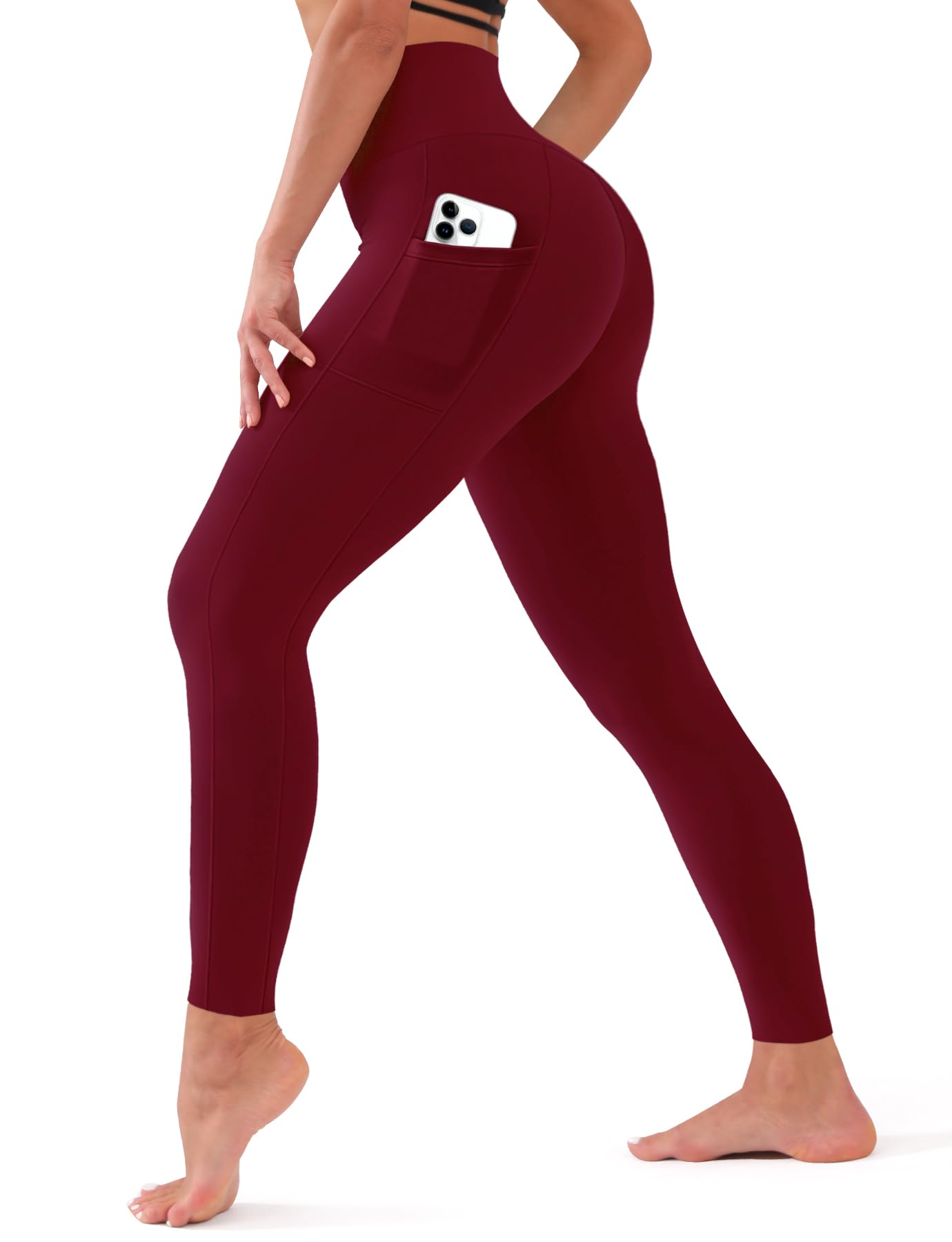 Bluemaple High Waisted Leggings for Women - Tummy Control Pants Non See Through Workout Soft Yoga Pants for Running Plus Size