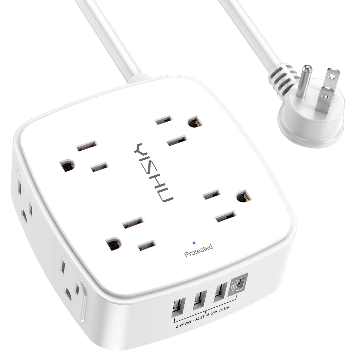 6FT Surge Protector USB Power Strip