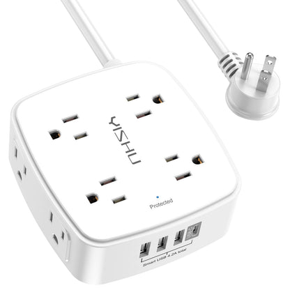 6FT Surge Protector USB Power Strip
