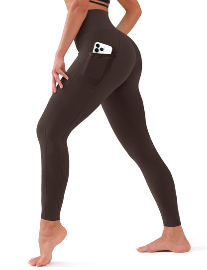 Bluemaple High Waisted Leggings for Women - Tummy Control Pants Non See Through Workout Soft Yoga Pants for Running Plus Size