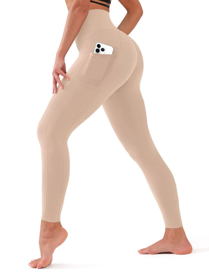 Bluemaple High Waisted Leggings for Women - Tummy Control Pants Non See Through Workout Soft Yoga Pants for Running Plus Size