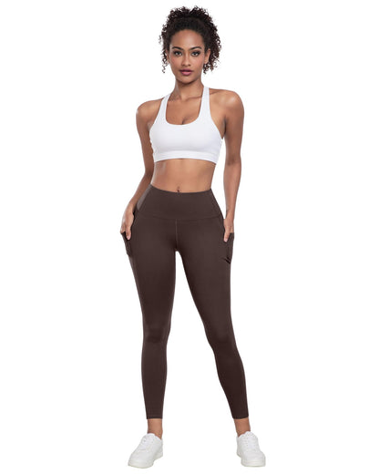 LZYVOO Leggings with Pockets for Women, 6 Packs Soft High Waisted Tummy Control Workout Yoga Pants
