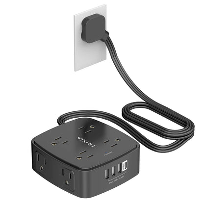 6FT Surge Protector USB Power Strip