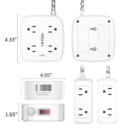 6FT Surge Protector USB Power Strip