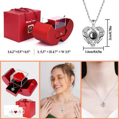 Forever Love Rose Necklace Keepsake