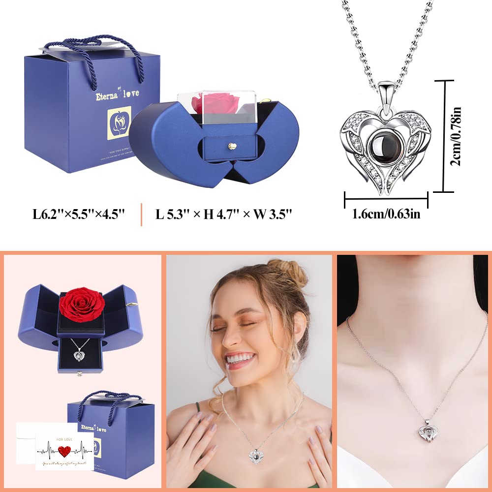 Forever Love Rose Necklace Keepsake