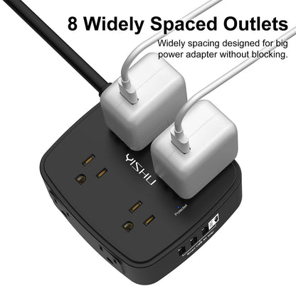 6FT Surge Protector USB Power Strip