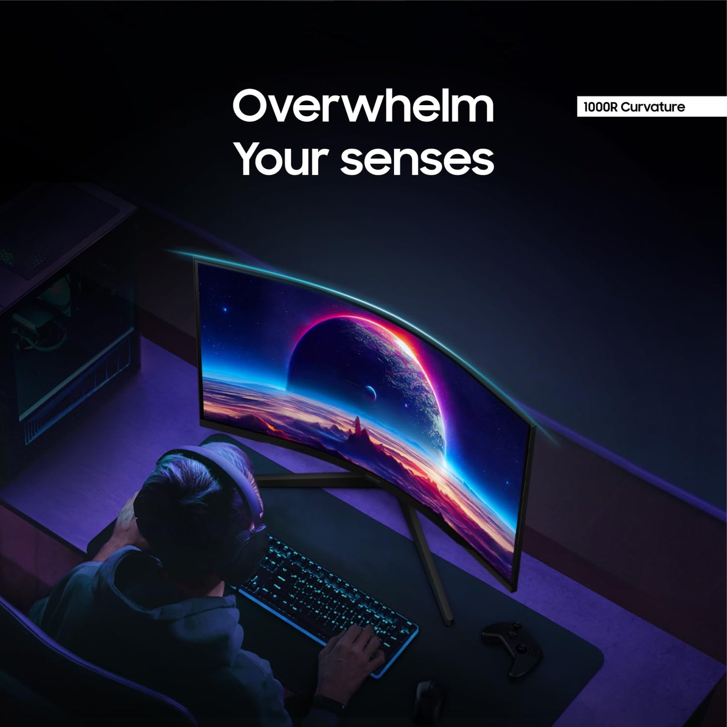 Samsung Odyssey G55C QHD Curved Gaming Monitor