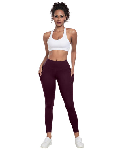 LZYVOO Leggings with Pockets for Women, 6 Packs Soft High Waisted Tummy Control Workout Yoga Pants