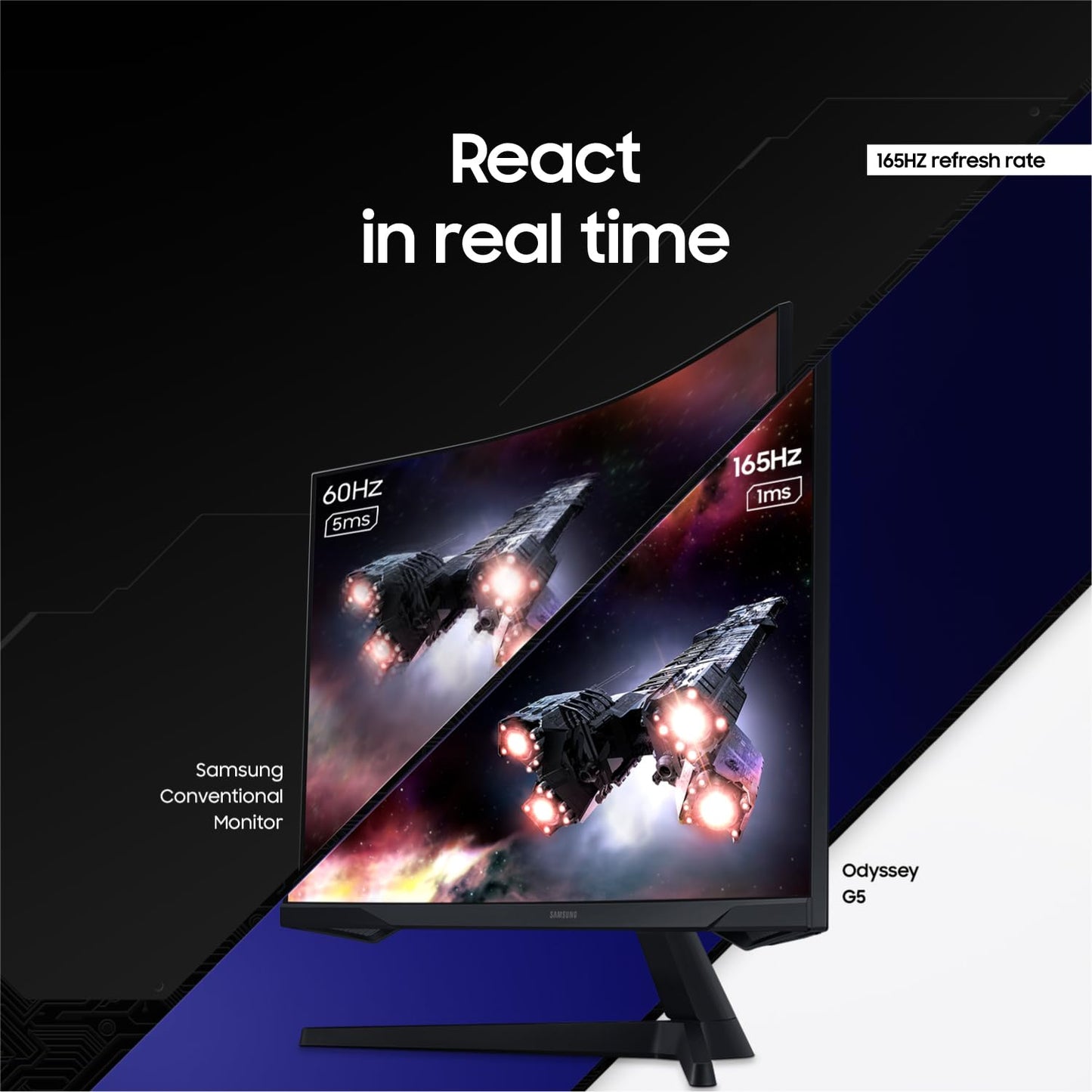 Samsung Odyssey G55C QHD Curved Gaming Monitor