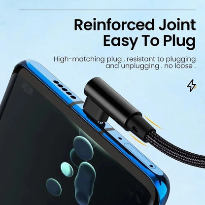 66W 6A USB-C 90° Fast Charging Cable - Malachi Wallace boutique