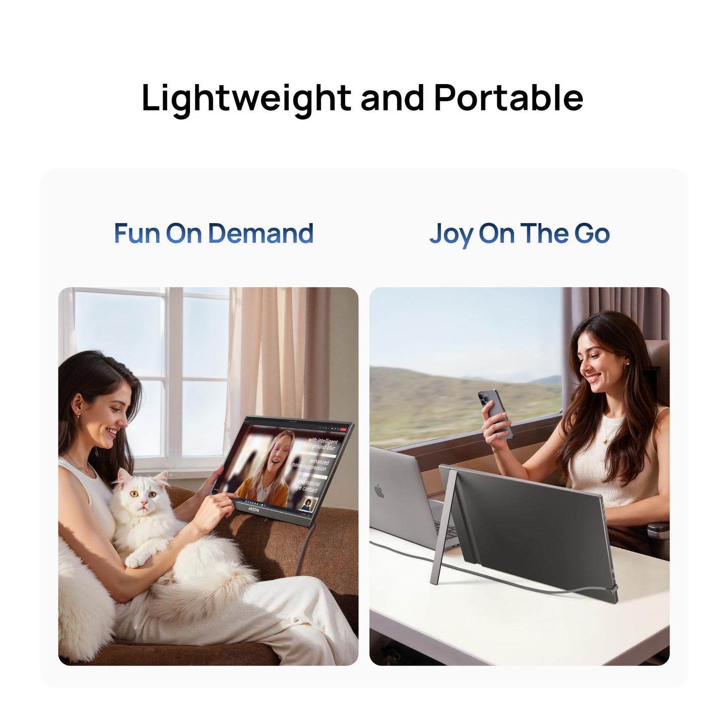 ARZOPA Kickstand Portable Gaming Monitor