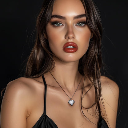 CDE Angel Wings Heart Birthstone Pendant Necklace Gift for Women