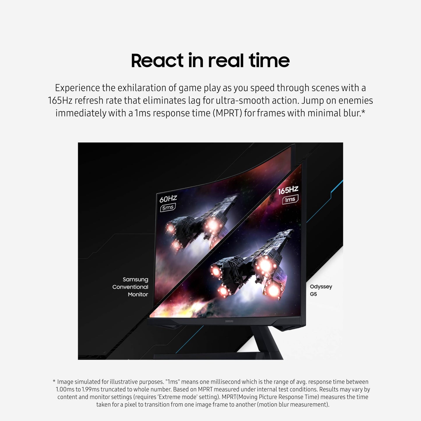 Samsung Odyssey G55C QHD Curved Gaming Monitor