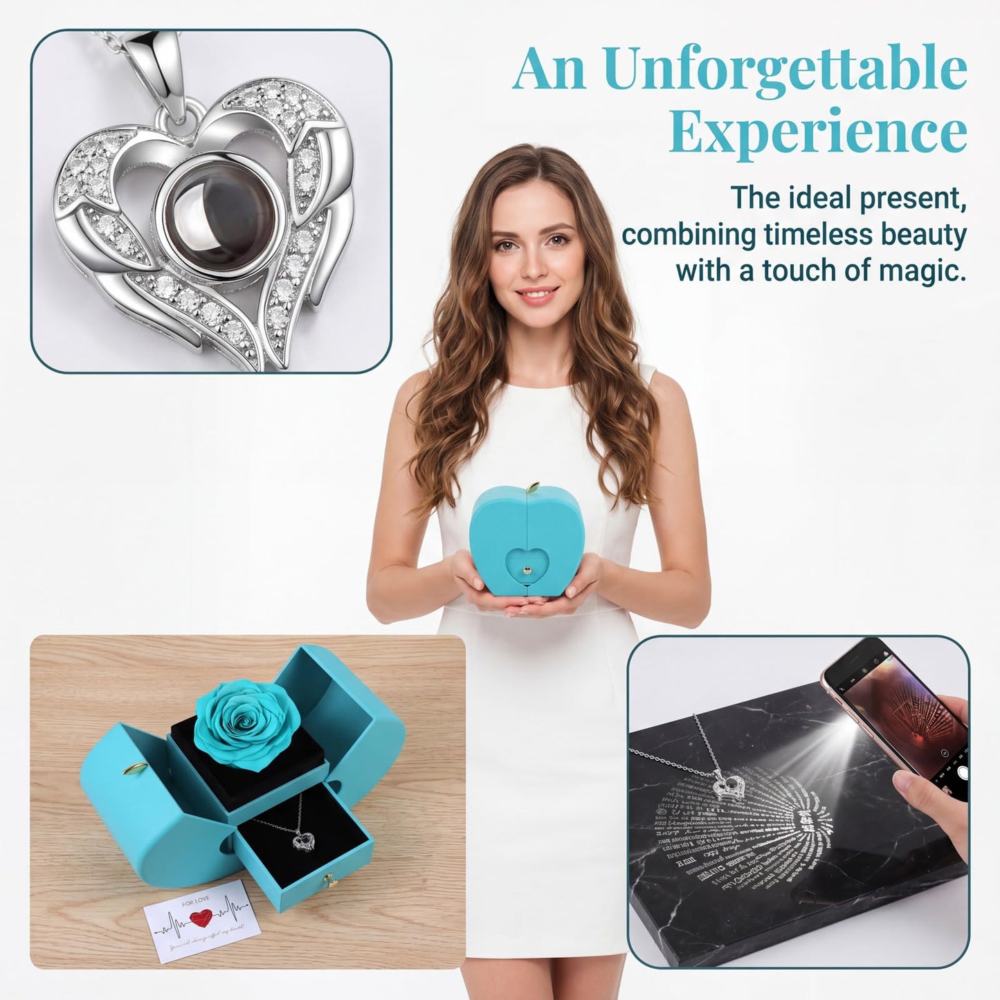 Forever Love Rose Necklace Keepsake