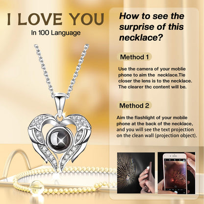 Forever Love Rose Necklace Keepsake