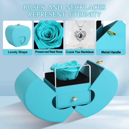 Forever Love Rose Necklace Keepsake