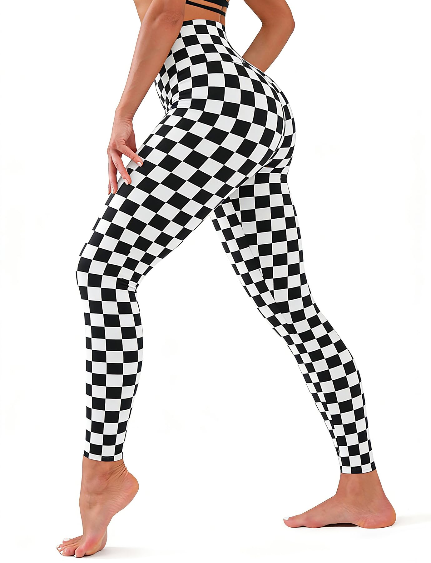 Bluemaple High Waisted Leggings for Women - Tummy Control Pants Non See Through Workout Soft Yoga Pants for Running Plus Size