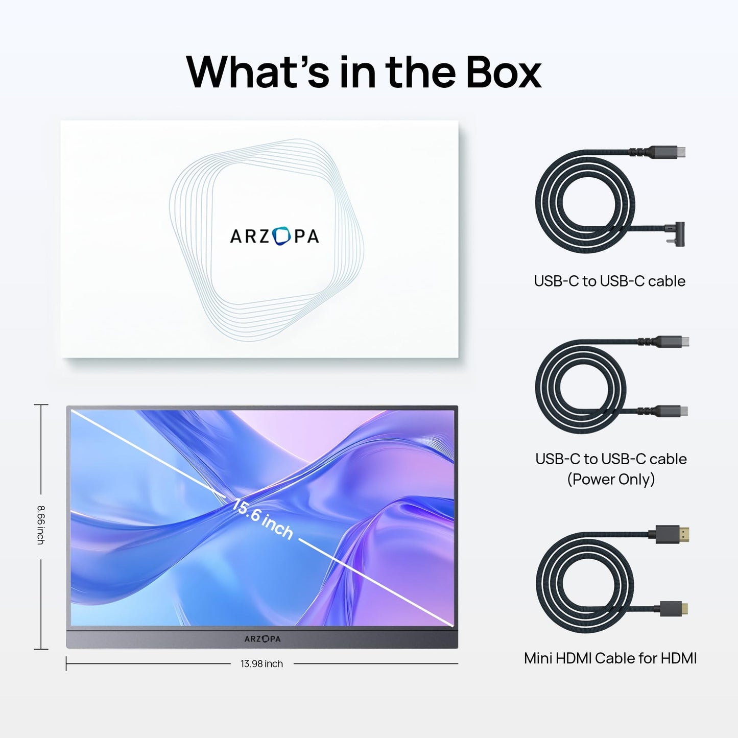 ARZOPA Kickstand Portable Gaming Monitor