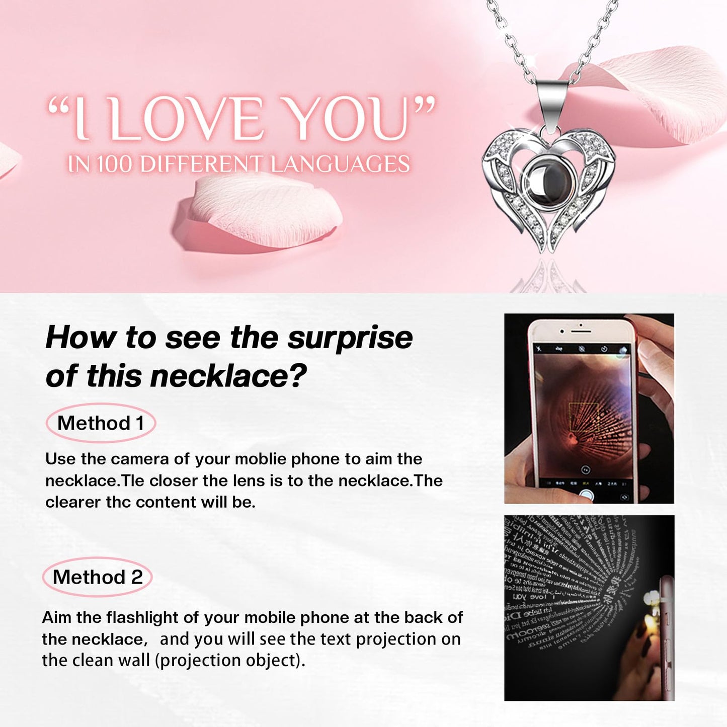 Forever Love Rose Necklace Keepsake