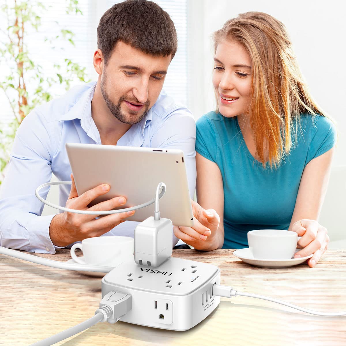 6FT Surge Protector USB Power Strip