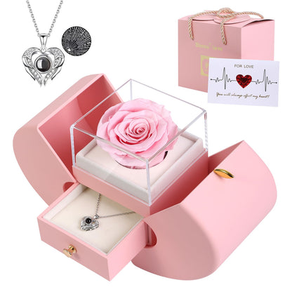 Forever Love Rose Necklace Keepsake