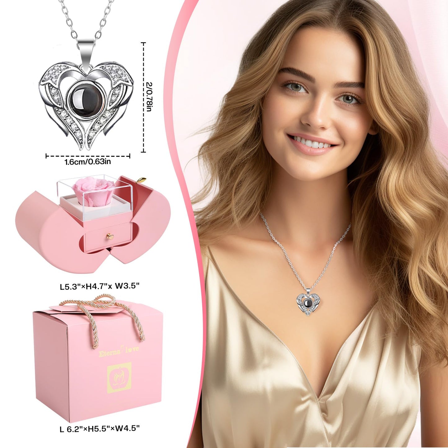 Forever Love Rose Necklace Keepsake