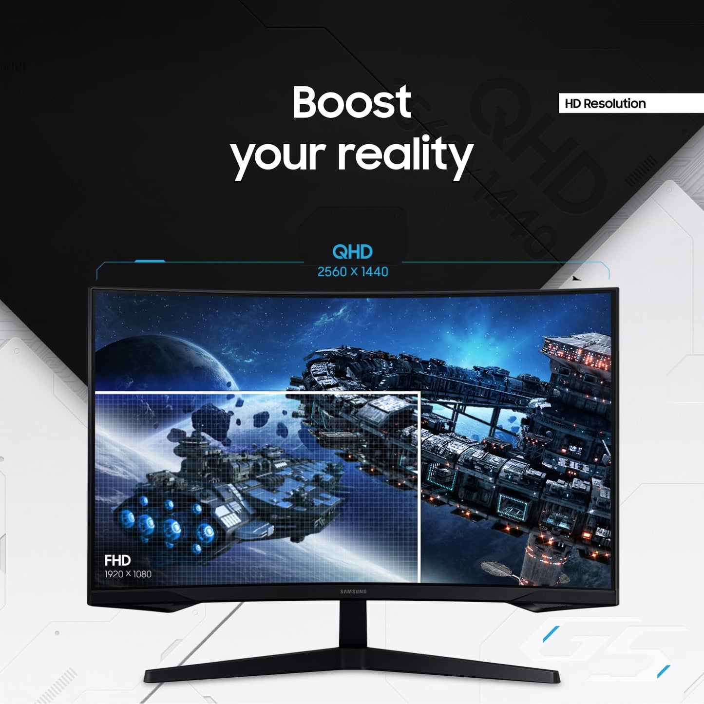 Samsung Odyssey G55C QHD Curved Gaming Monitor