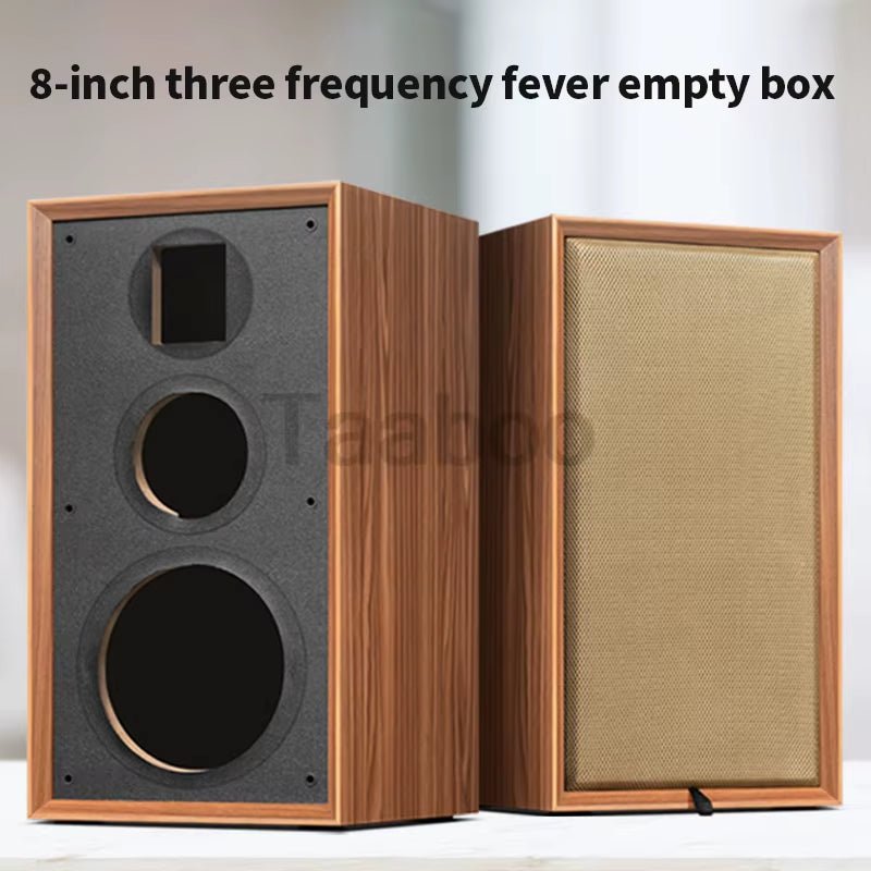 8 Inch Three-Way Labyrinth Speaker Empty Box Bookshelf Speaker Home Speaker DIY Hifi Audio Wooden Handmade Box Passive Speaker - Malachi Wallace boutique