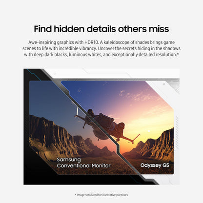 Samsung Odyssey G55C QHD Curved Gaming Monitor