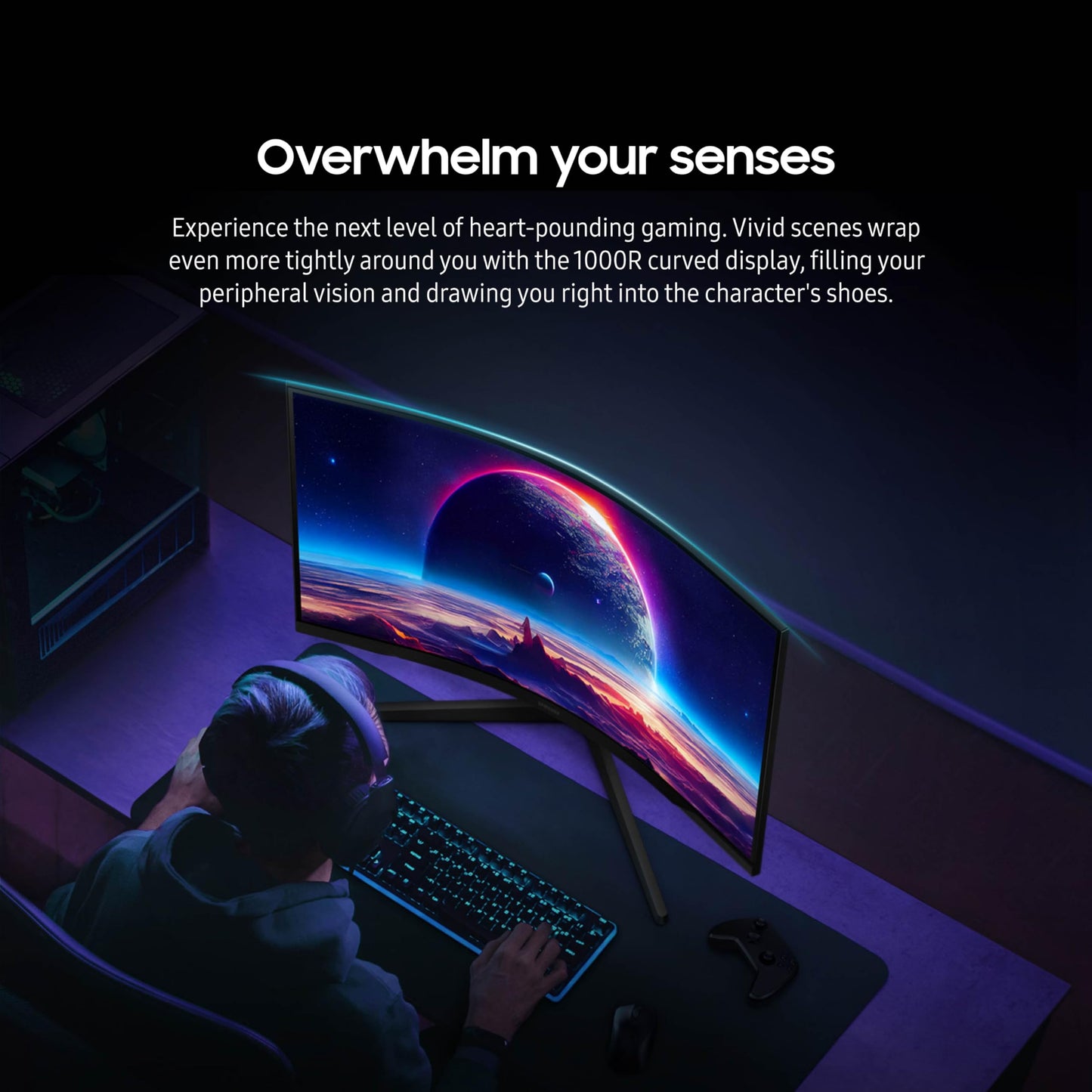 Samsung Odyssey G55C QHD Curved Gaming Monitor