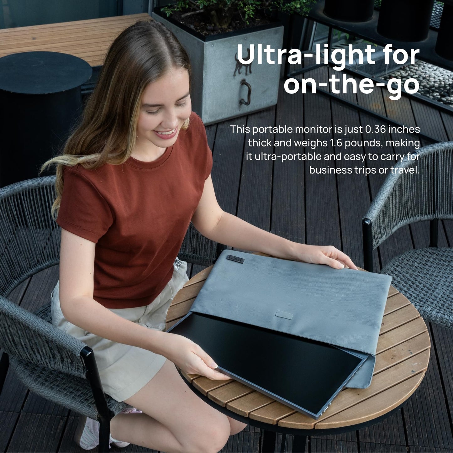 ARZOPA Kickstand Portable Gaming Monitor