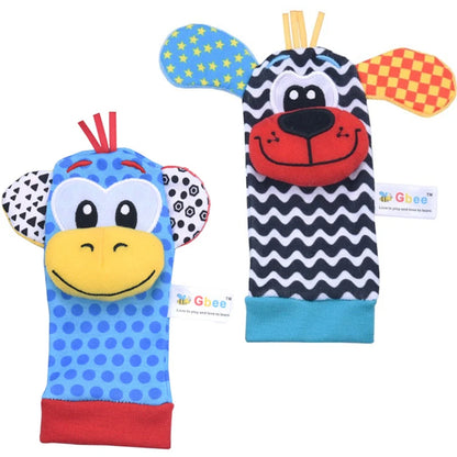 Baby Toys Baby Rattle Toys 0 12 Months Stuffed Animal Socks Wrist Strap Rattle Newborn Foot Sock Bug Wrist Strap Baby Socks
