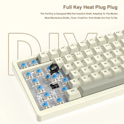 AK992 Wired Mechanical Keyboard 98-Key Full Layout Hot-Swap USB Gaming Keyboard Multimedia Key Knob for Desktop PC Laptop - Malachi Wallace boutique