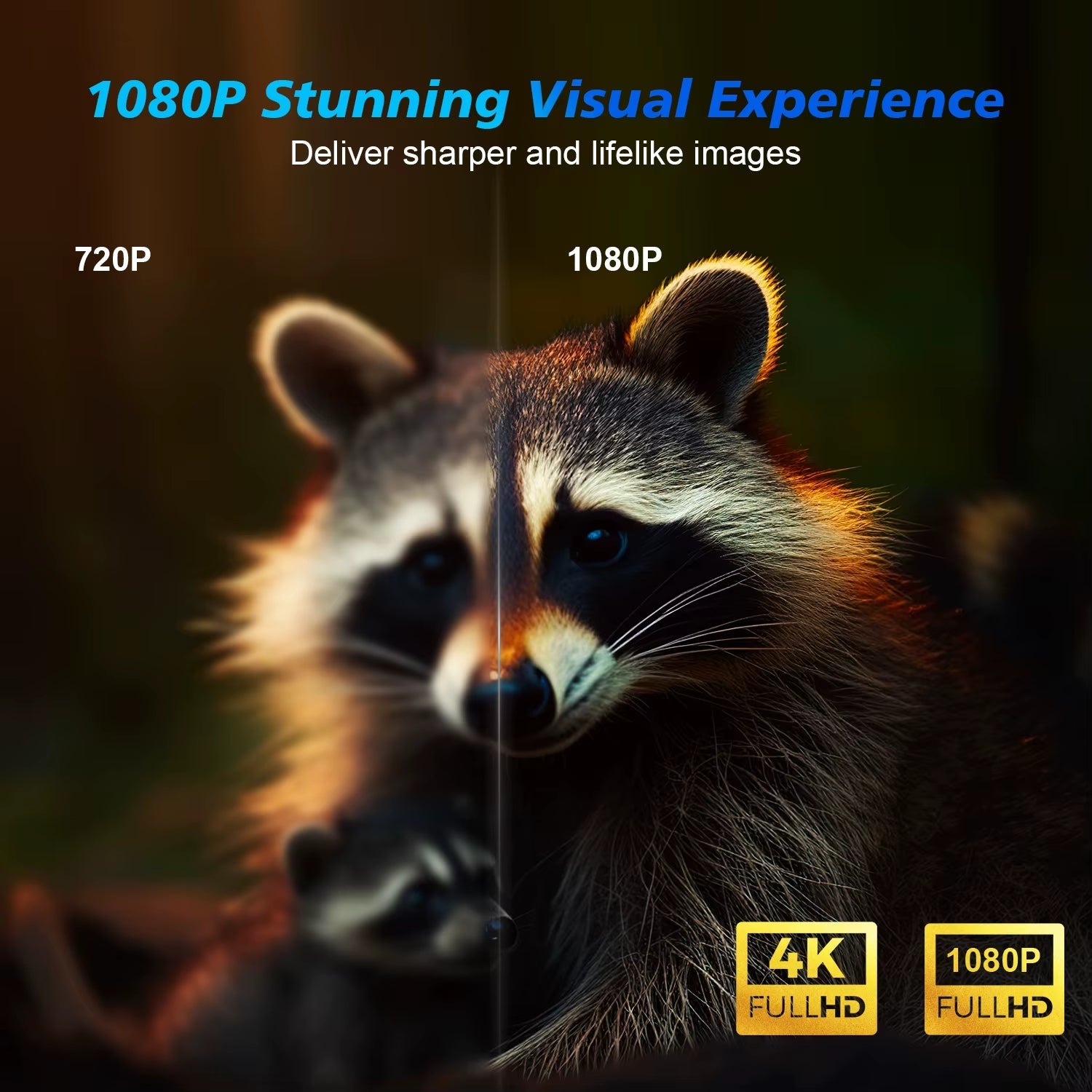 Android 11 4K Smart Projector 580ANSI 1920*1080P Full HD Wifi6 BT5.0 Allwinner H713 Voice Control Home Cinema Theater - Malachi Wallace boutique