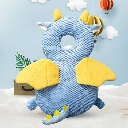 Baby Head Protector Backpack Pillow Soft Cotton Protective Cushion Cartoon Security Pillows Cute Backpack for Baby Walking Crawl - Malachi Wallace boutique