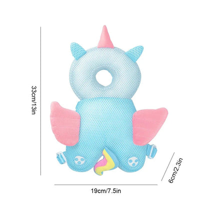 Baby Head Protector Backpack Pillow Soft Cotton Protective Cushion Cartoon Security Pillows Cute Backpack for Baby Walking Crawl - Malachi Wallace boutique