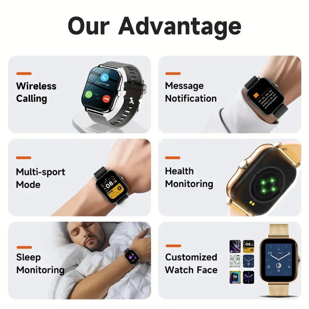 Bluetooth Call Smartwatch | Waterproof Fitness Watch - Malachi Wallace boutique