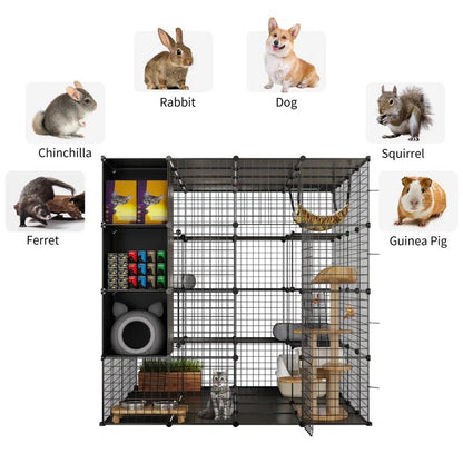 Boivin Portable Outdoor Cat Cage, Catio, Cat House, with Shelves - Malachi Wallace boutique