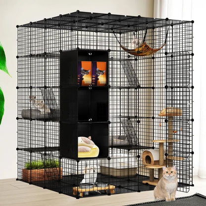 Boivin Portable Outdoor Cat Cage, Catio, Cat House, with Shelves - Malachi Wallace boutique